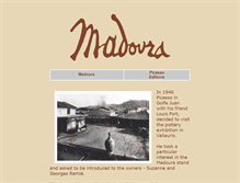 Tablet Screenshot of madoura.com